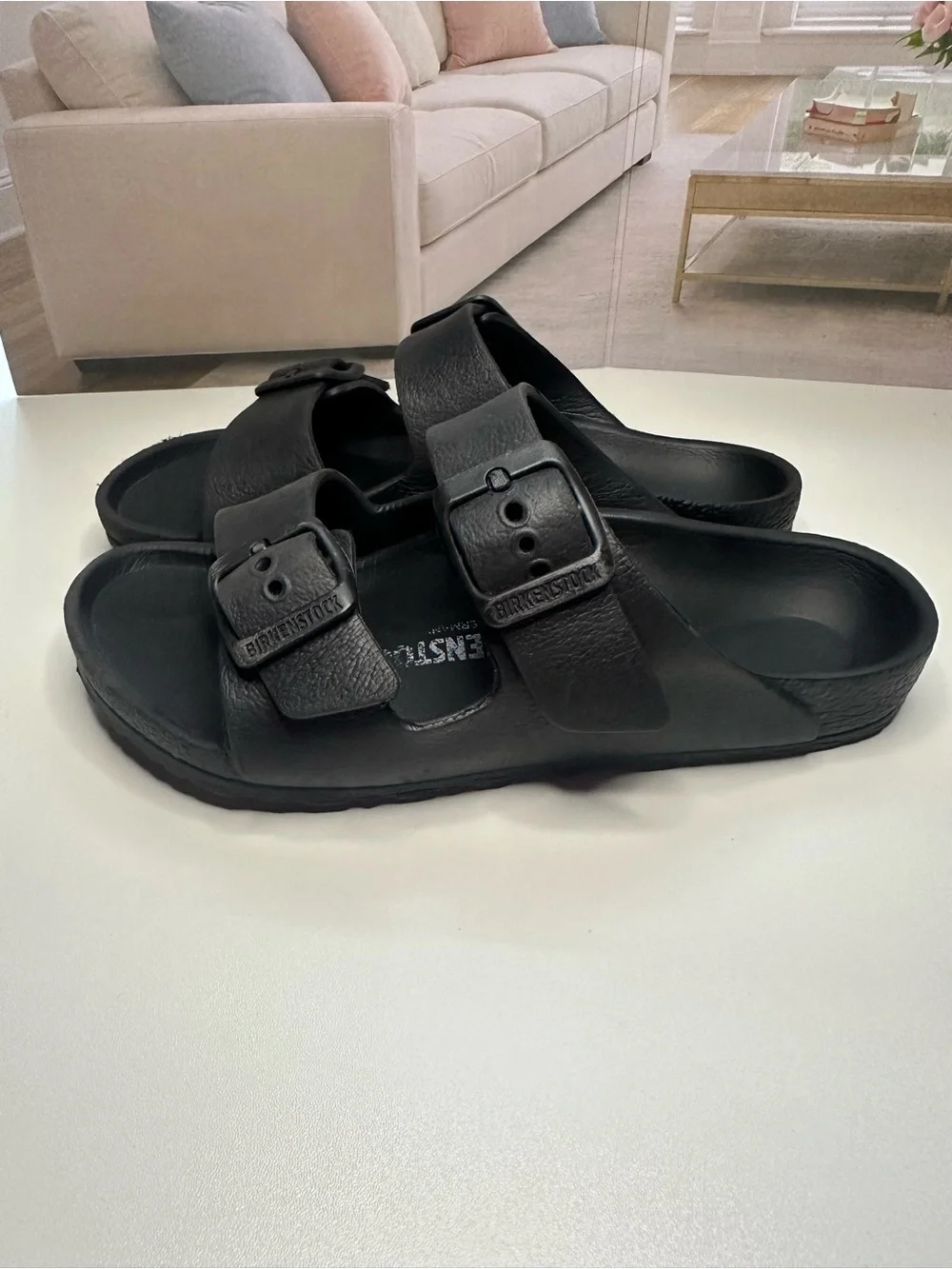 Birkenstock Kids Black Two-Strap Sandals